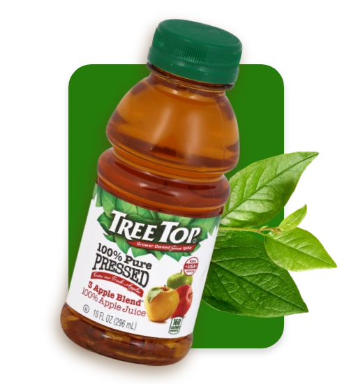 Tree Top 100% Pure Pressed 3 Apple Blend Apple Juice 10 oz