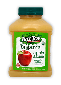 Organic No Sugar Added Apple Sauce Jar