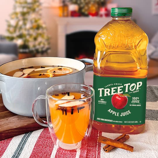 Holiday punch with TreeTop 100% Apple juice