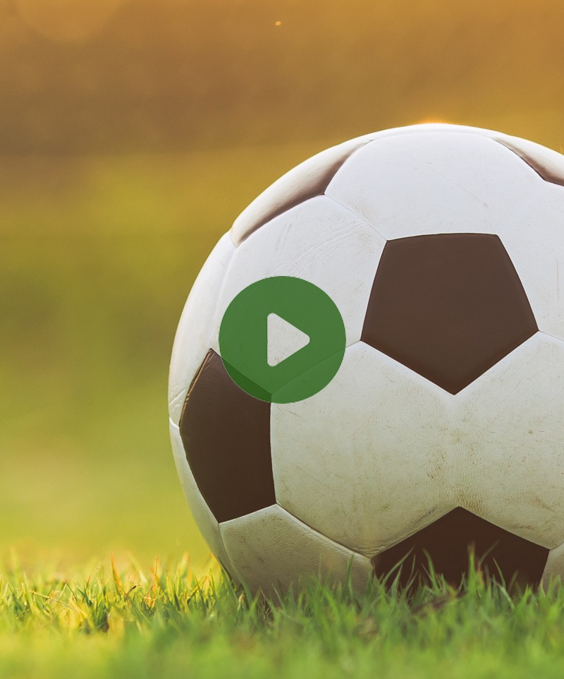 Soccer ball on a field