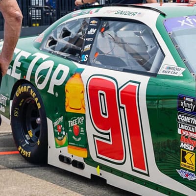 NASCAR #91 featuring Tree Top sponsorship