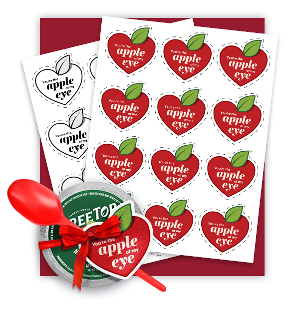 Printable sheet of valentine cards